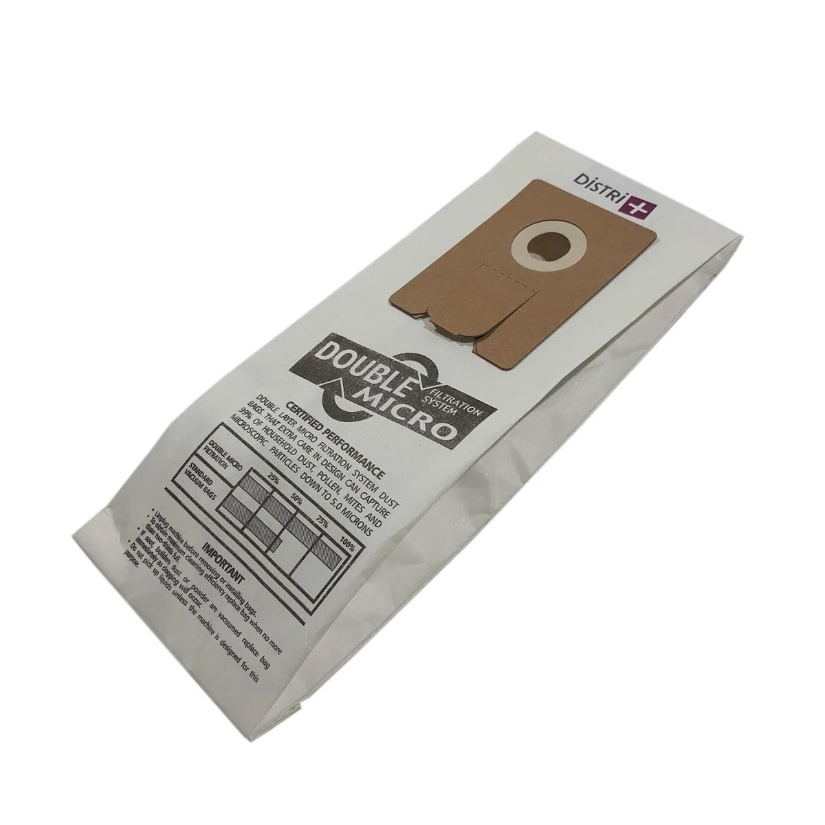 Sac aspirateur compatible Truvox VSMU, Valet Single Motor Upright, VCU, VUV-QD/Tennant V-SMU-36 - La pochette de 10 sacs papier