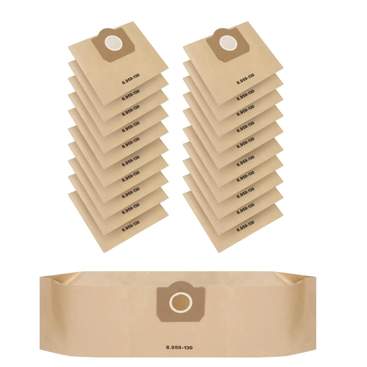 20 sacchetti filtro di carta per aspirapolvere Kärcher 6.959-130.0, WD3, per WD3 1629 MV3 Premium A2201/2204/2504/2554/2251/2604 Kärcher